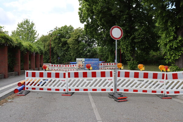 Baustelle Forststra&szlig;e Finsterwalde