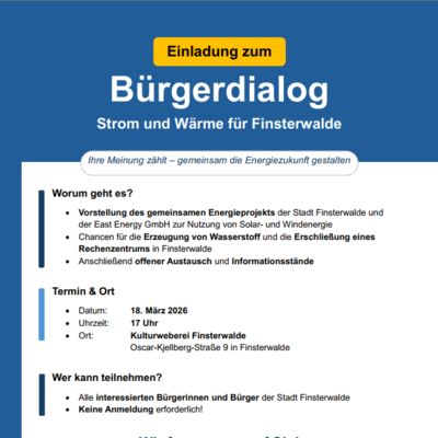 Einladung B&uuml;rgerdialog East Energy