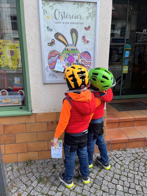 Bild vergr&ouml;&szlig;ern: Ostereiersuche in der S&auml;ngerstadt